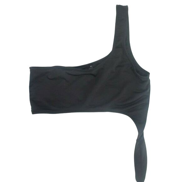 Out From Under Urban Outfitters Black One Shoulder Bikini Top XL - Picture 1 of 4